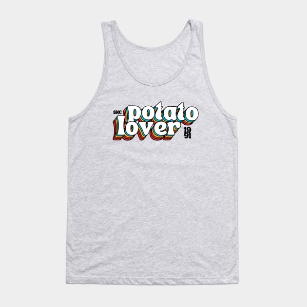 Potato Lover Retro Potato Tank Top by DesignArchitect